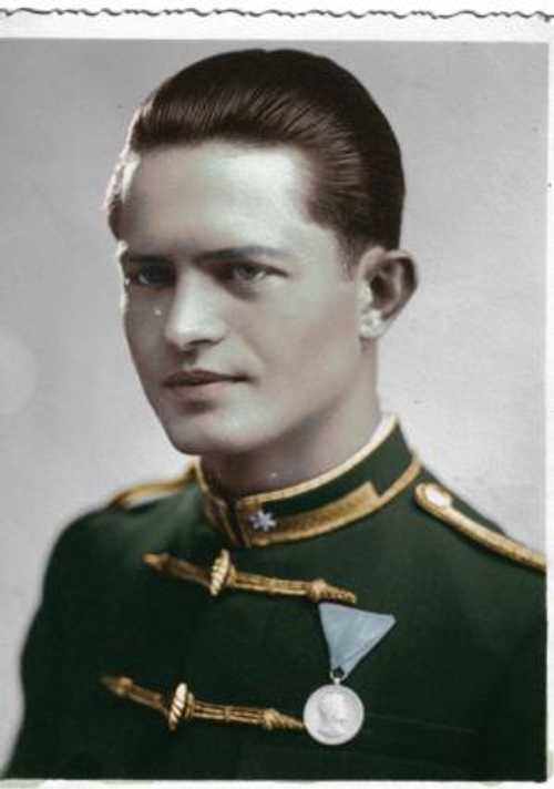 Hungarian officer in corporate uniform
