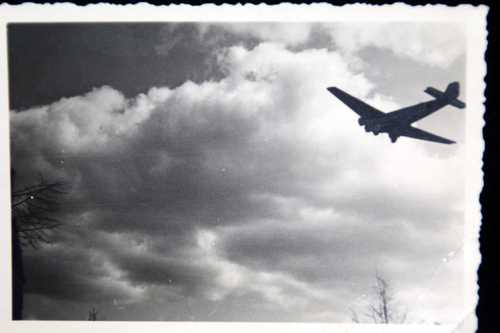 German airplane landing. 