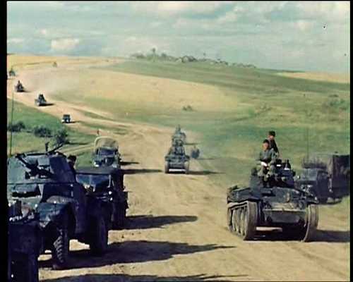 Panzer 38 t rolling to the East.