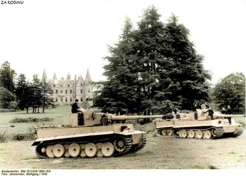 Tigers in France, 1943 col.