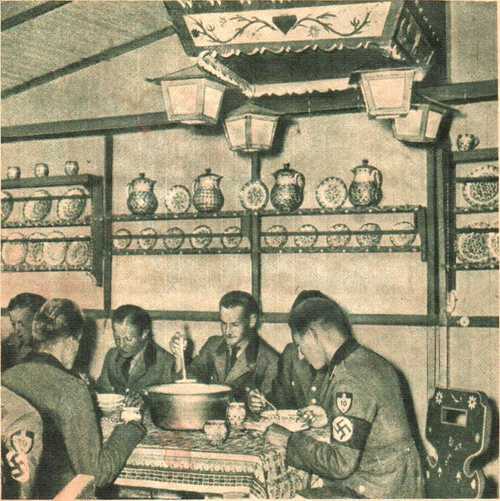 Mess hall in work camp