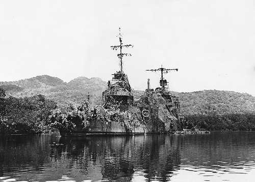 USS New Orleans camouflaged