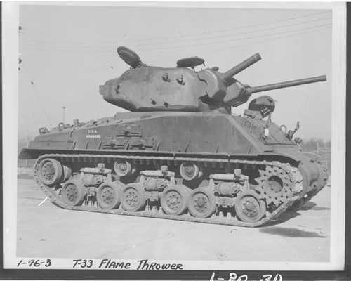 T33 Flamethrower tank
