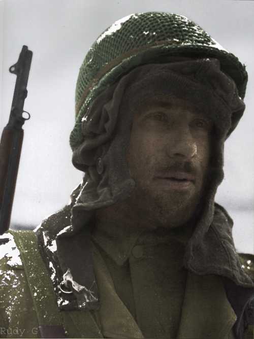 Bitter cold in the Ardennes colored