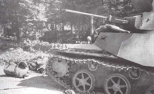 A soviet scout tank