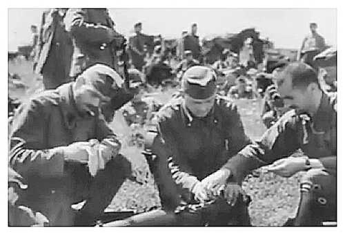 Honved Gun Cleaning on the Steppe, 1942