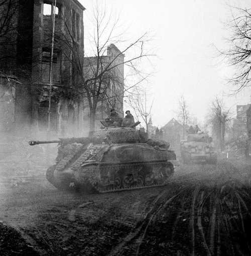 Tanks on the support mission