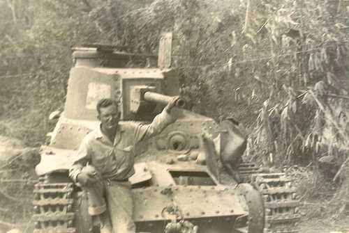 Destroyed Jap Tank