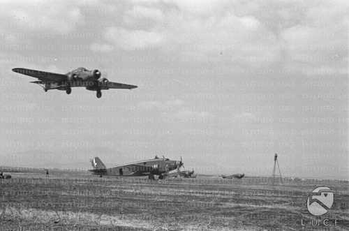 Landing on a Libyan airfield