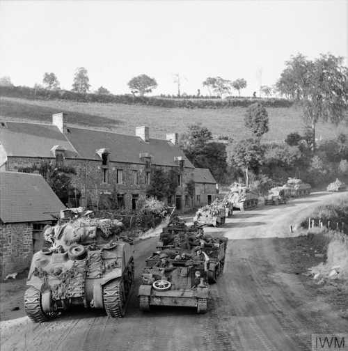 British armor rolling on