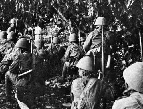 Japanese marines in Guadalcanal