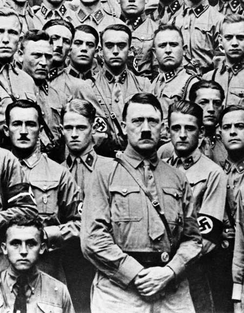 Hitler and SA troops