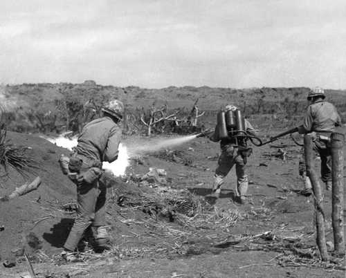 Flamethrower in Action