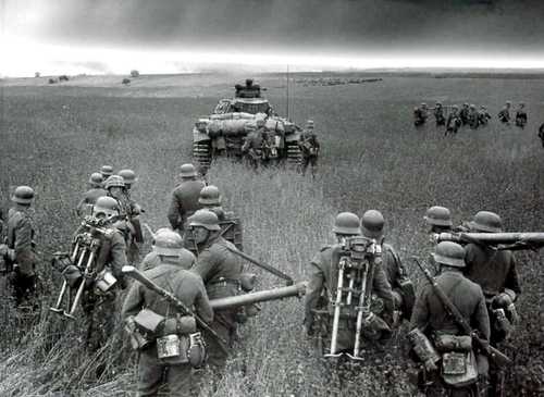 Advance across the open field