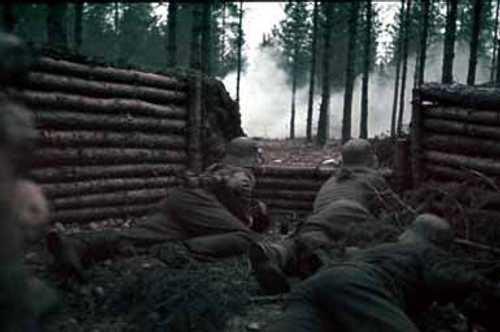 Soldiers in positions