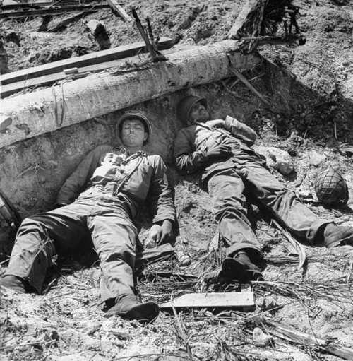 Exhausted Marines