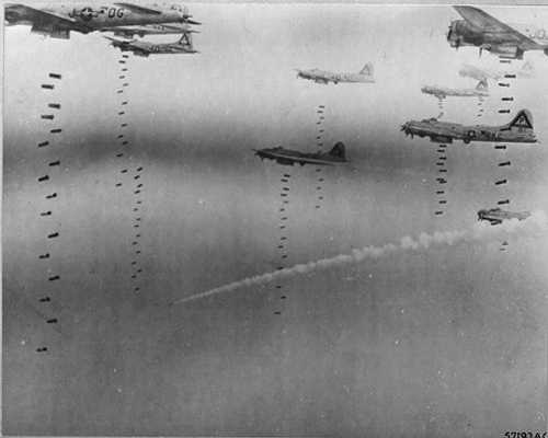 384th Bomb Group bombs the Dresden area