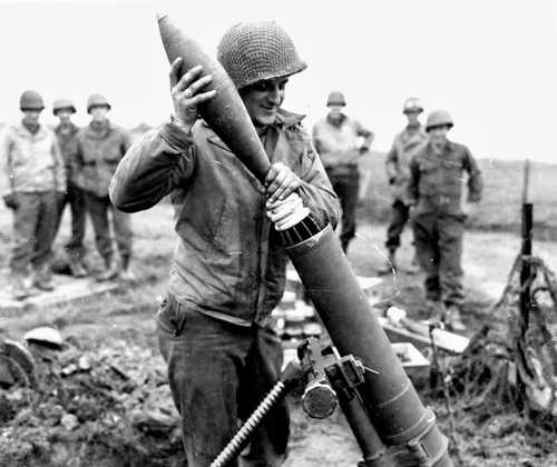 Large caliber captured mortar