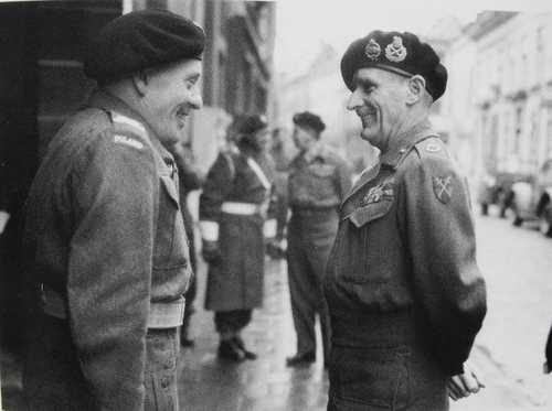General Maczek and Marshall Montgomery.