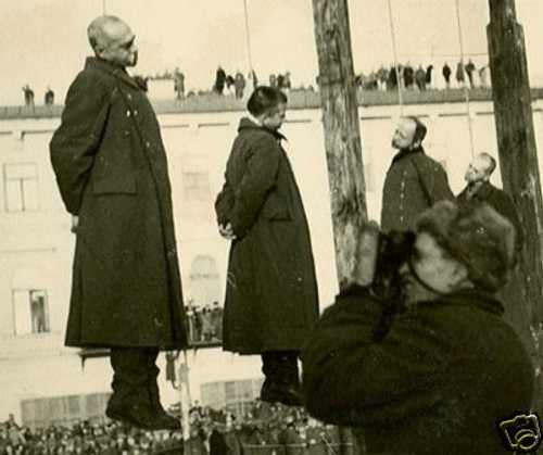 Germans hung in Russia