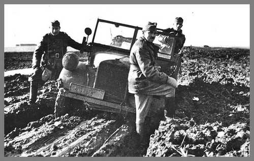 Muddy Russian Road for Hungarians
