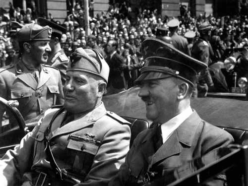 Hitler and Mussolini in Munich