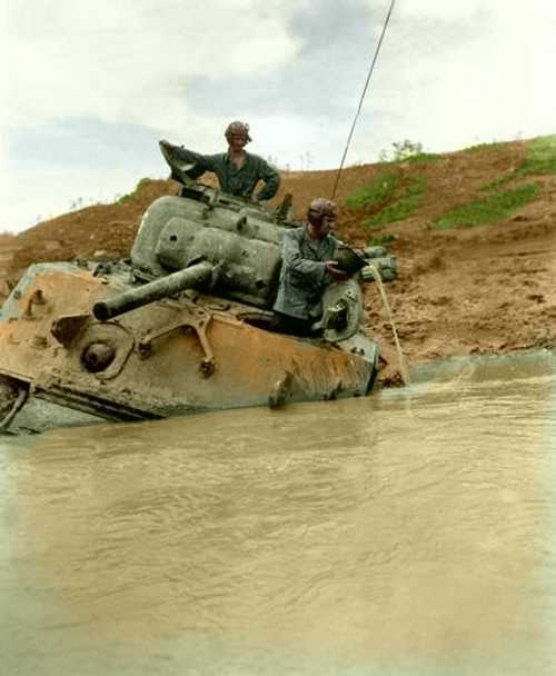 Stuck tank col.