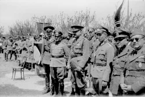 Romanian and German officers in Russia