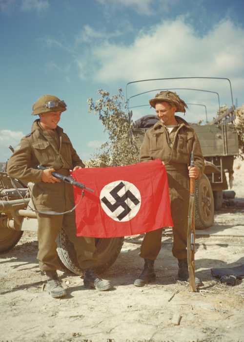 Captured Nazi Flag