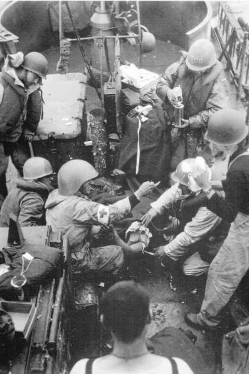Medics at work