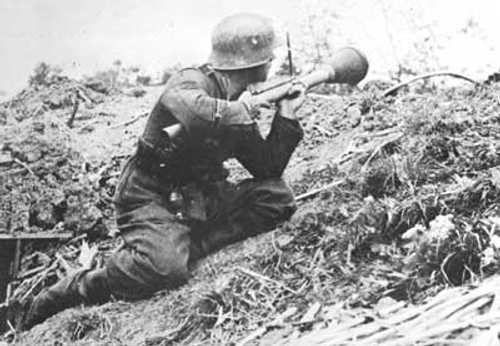 German soldier with a Panzerfaust