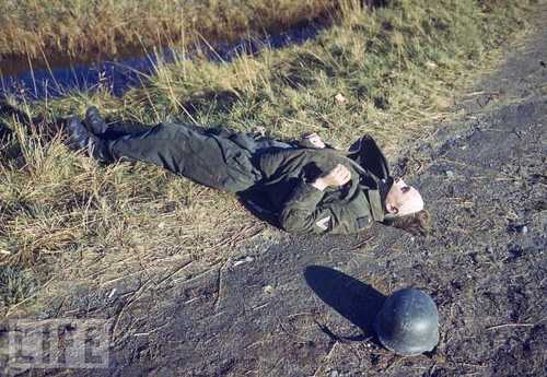 Fallen soldier in Lapland