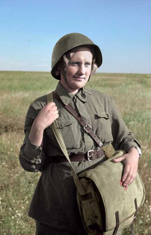 Combat medic Nadezhda Kutova 