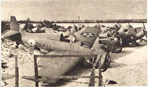  Destroyed F4F Wildcats