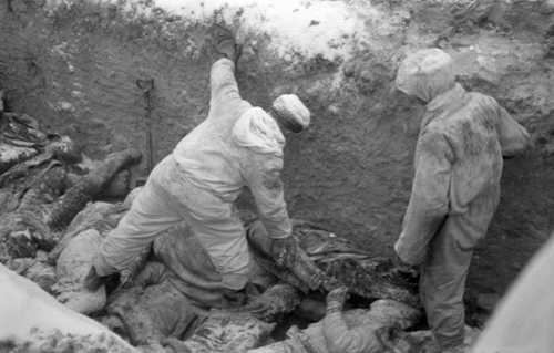 Burying dead