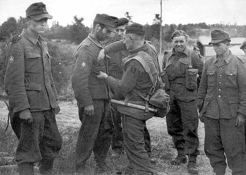 Captured mountain troops