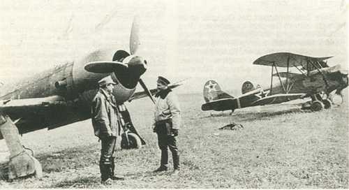 Romanian IAR 80 & Soviet Po-2's