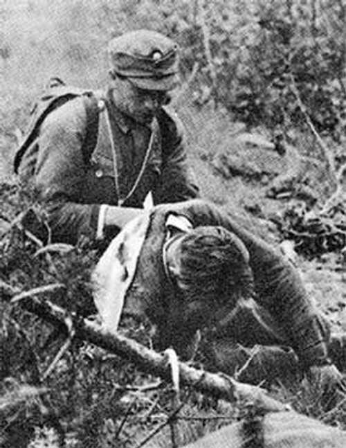 helping a wounded friend