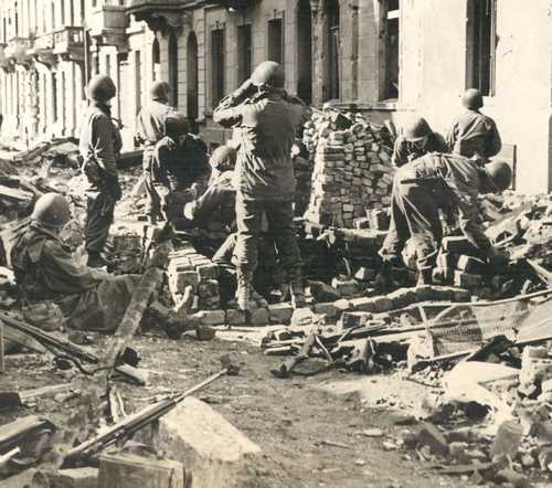 Barricade in Aachen
