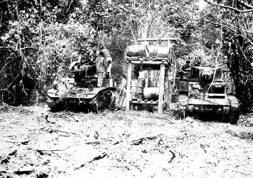 Light tanks on Guadalcanal