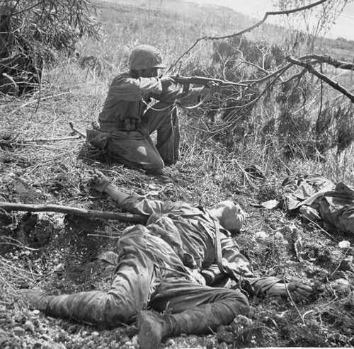 Rifleman taking aim