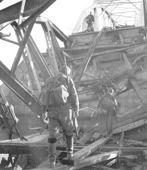 Destroyed bridge