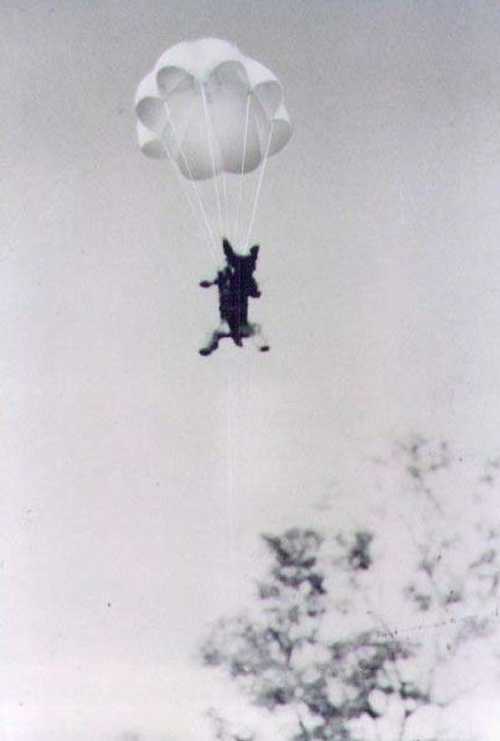 Smoky Parachuting.