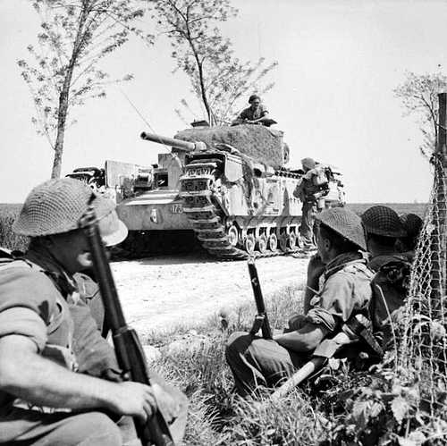 Infantry and armor take a break