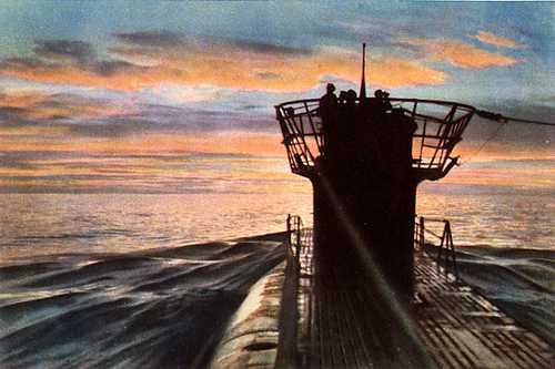 U-Boot at sunset