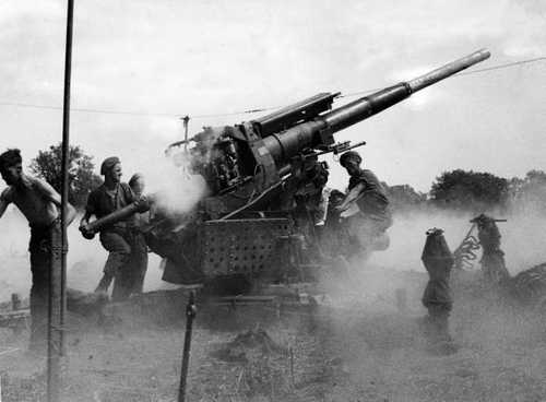 British OF 3.7 Anti-Aircraft gun