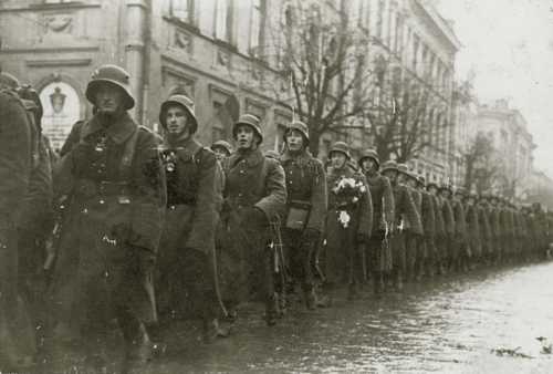 Lithuanian troops in Vilna