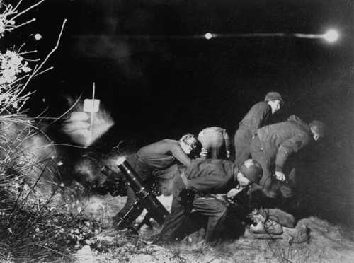Night mortar action