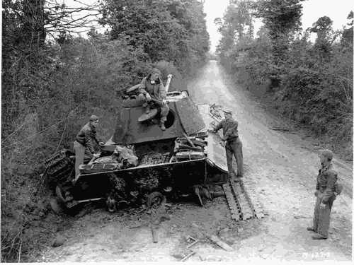 Destroyed Panther Tank