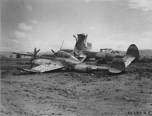 Crashed P-38 432nd FS
